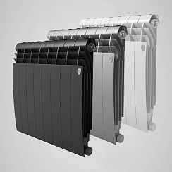 Биметаллический радиатор отопления Royal Thermo BiLiner 500 (белый,серебристый,черный)