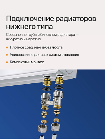 Евроконус 3/4"х16 под м/п трубу (торговой марки Comfort Factor) EZ-2420 (Китай) 2(шт.)