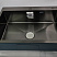 DS7050B Кухонная мойка 700*500*200mm , чёрная с сифоном