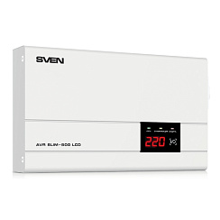 Стабилизатор напряжения SVEN SLIM-500 LCD