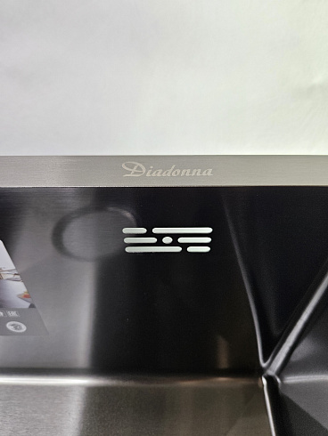 DS4444B Кухонная мойка 440*440*200mm , чёрная с сифоном