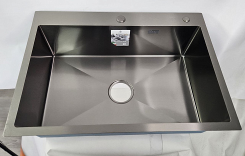 DS7050B Кухонная мойка 700*500*200mm , чёрная с сифоном