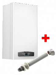 Газовый котел двухконтурный настенный c закрытой камерой сгорания Ariston CARES X 15 FF (турбо)