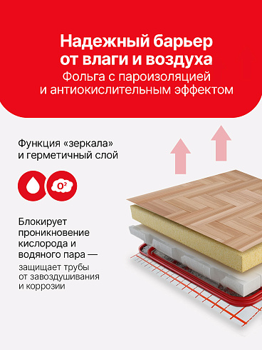 Фольга для теплого пола с разметкой Comfort Factor   (Китай) 1 рулон 20м
