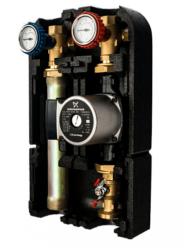 31G02500C Насосная группа G1"F-G1"1/2M прямая обратимая, Ду25,без соединений под байпас,Barberi 31G0