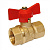 Кран шар латунный 3/4" вн/вн PN25 ручка бабочка