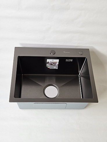 DS5040B Кухонная мойка 500*400*200mm , чёрная с сифоном